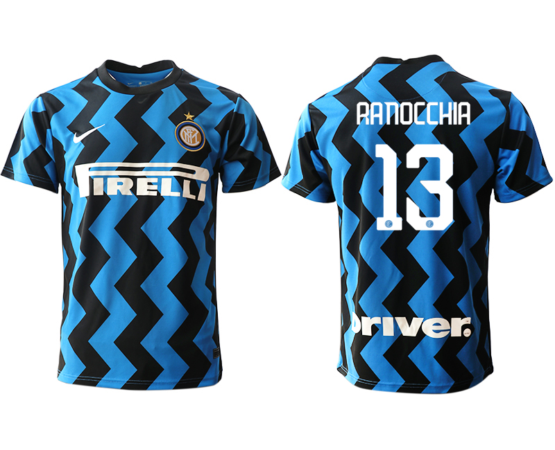Men 2020-2021 club Inter Milan home aaa versio #13 blue Soccer Jerseys